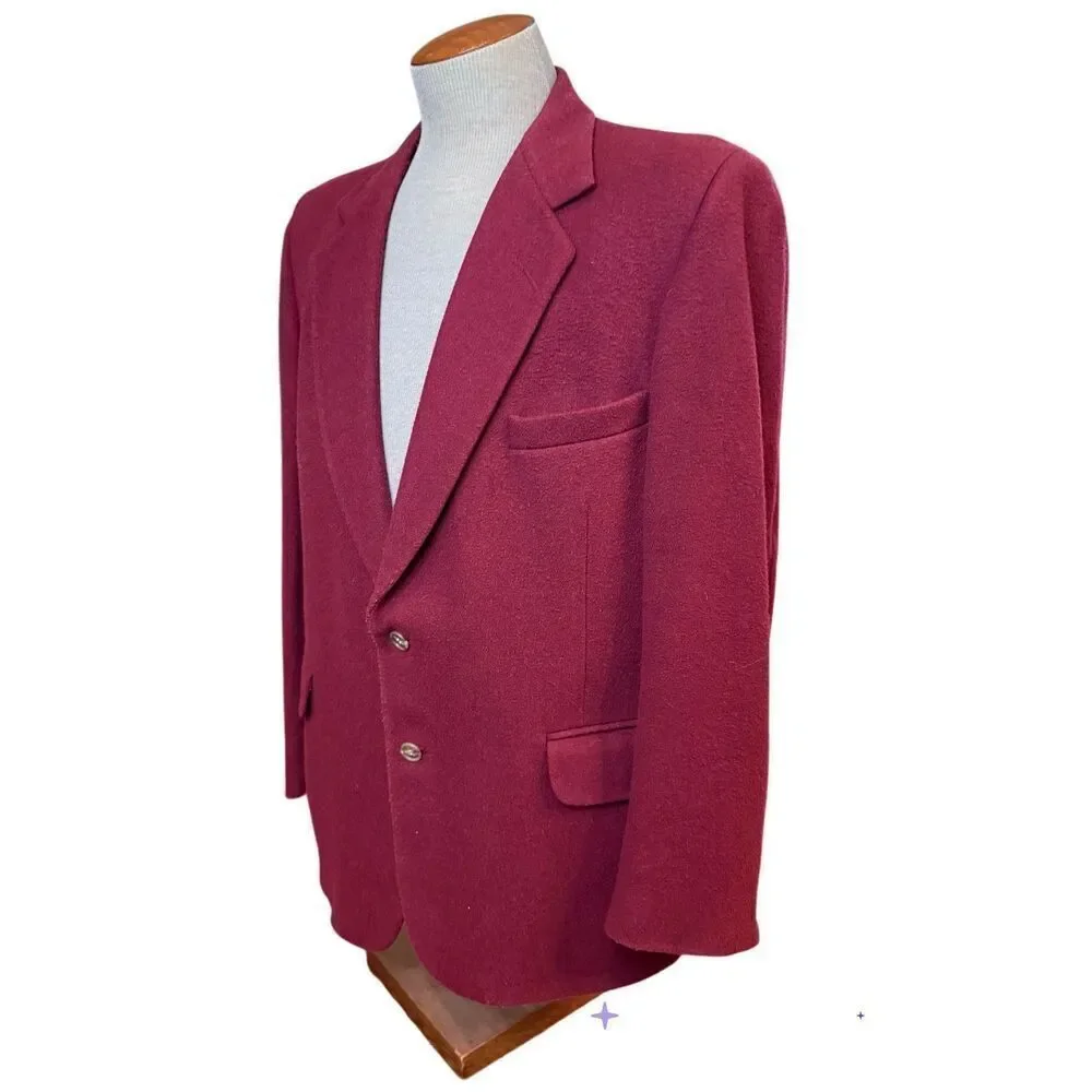 Brookford Classics Men’s Cashmere & Wool Sport Coat Vintage 42R
